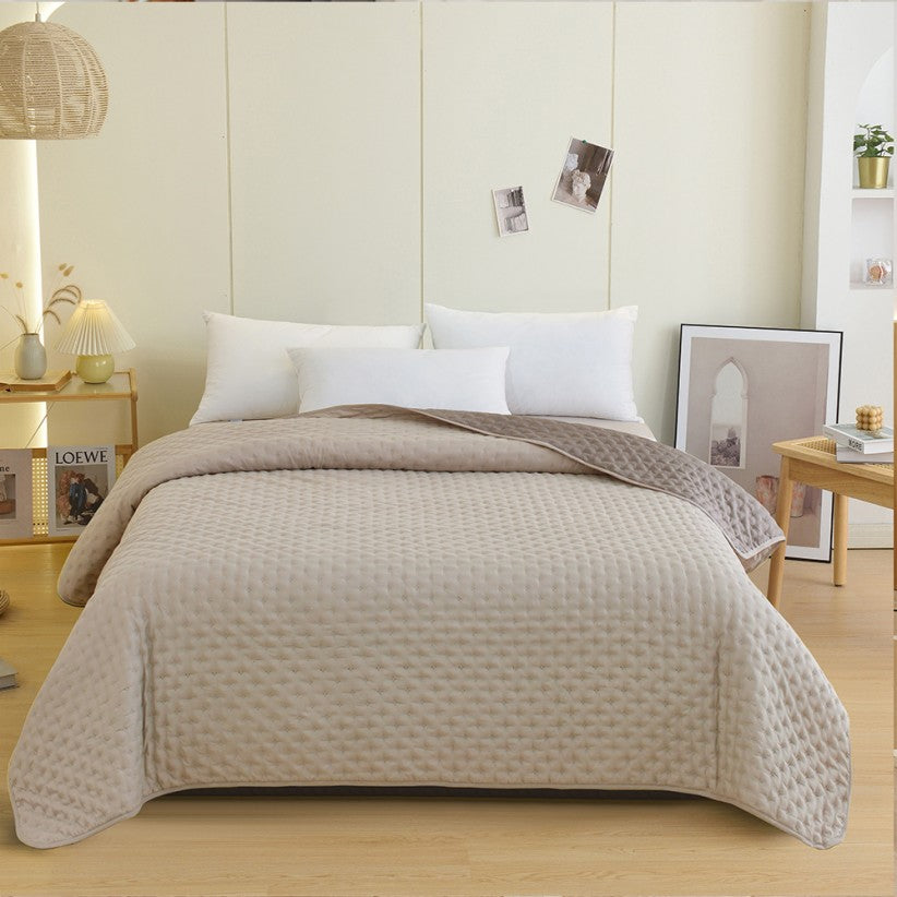 BED COVER RENZO ECRU/GREY