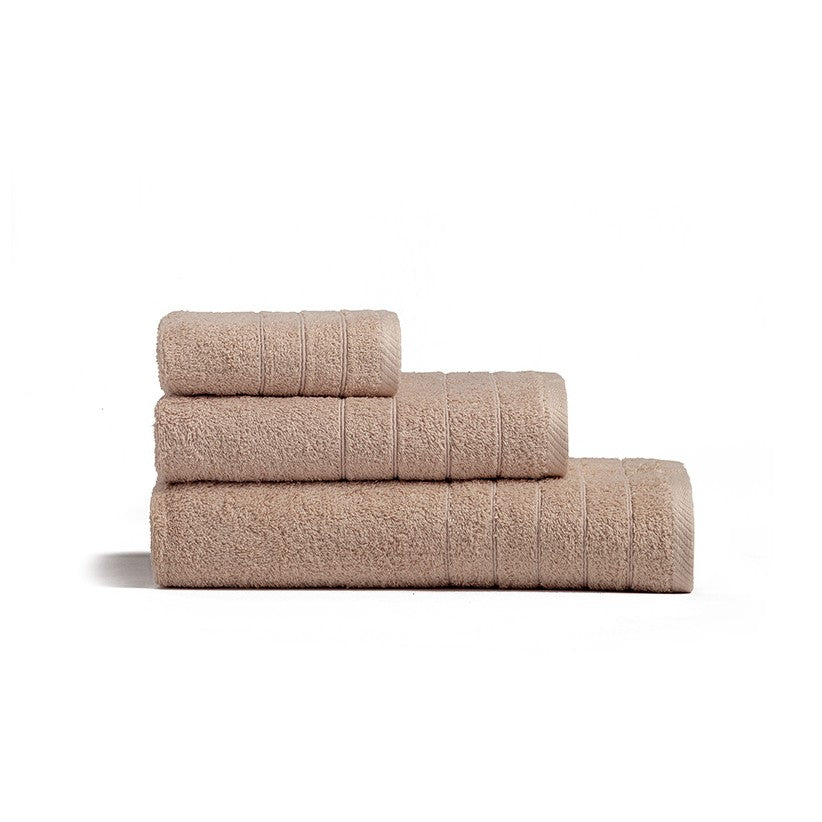 SET OF 2 COMBED COTTON TOWELS 100% 600gr/sqm