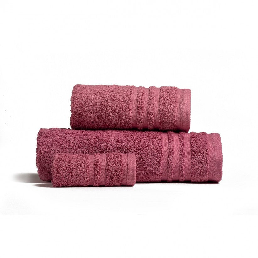 SET OF 2 COMBED COTTON TOWELS 100% 600gr/sqm