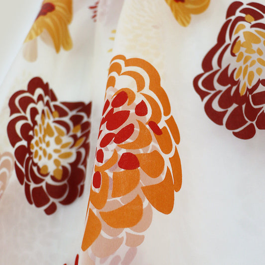 MAISON BLANCHE ΚΟΥΡΤΙΝΑ ΕΤΟΙΜΗ 145Χ275 ΜΑΤΖΙΝΑ ΟΡΓΑΝΤΖΑ ΠΟΡΤΟΚΑΛΙ VISC.75%-POL.25%