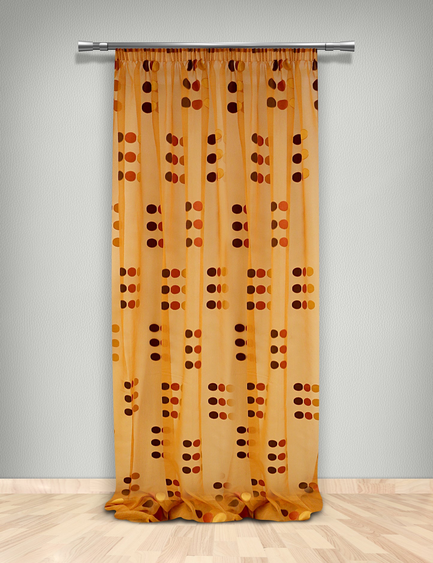 MB CURTAIN READY FIT 145x290 ACACIA 252742/02 DEVORE ORGANIC ORANGE POL.100%