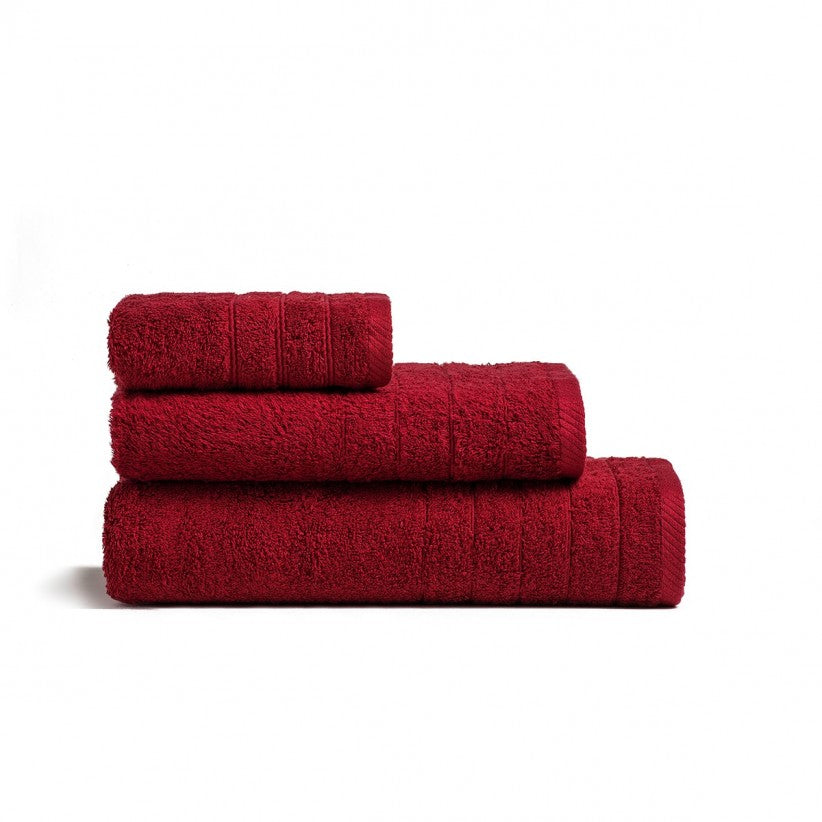 SET OF 2 COMBED COTTON TOWELS 100% 600gr/sqm
