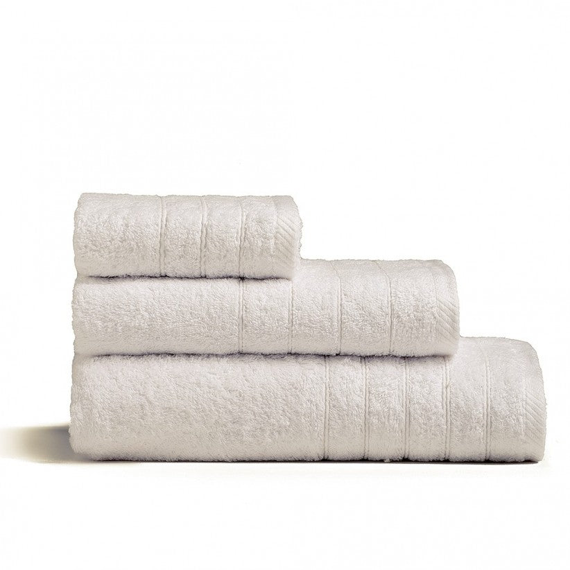 SET OF 2 COMBED COTTON TOWELS 100% 600gr/sqm