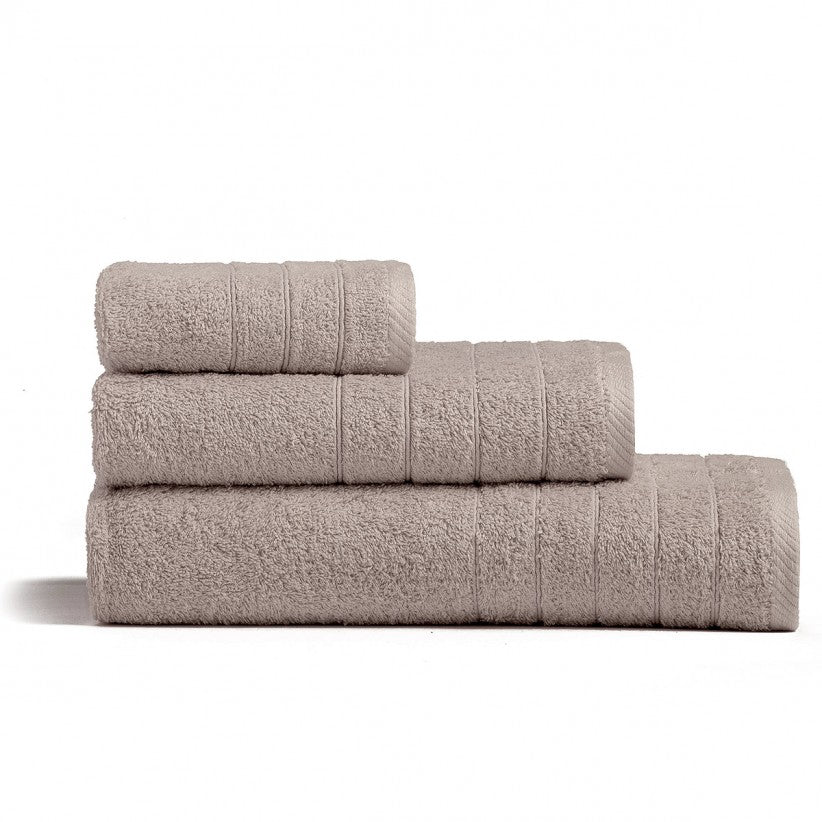 SET OF 2 COMBED COTTON TOWELS 100% 600gr/sqm