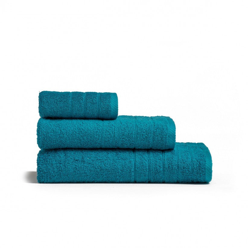 SET OF 2 COMBED COTTON TOWELS 100% 600gr/sqm