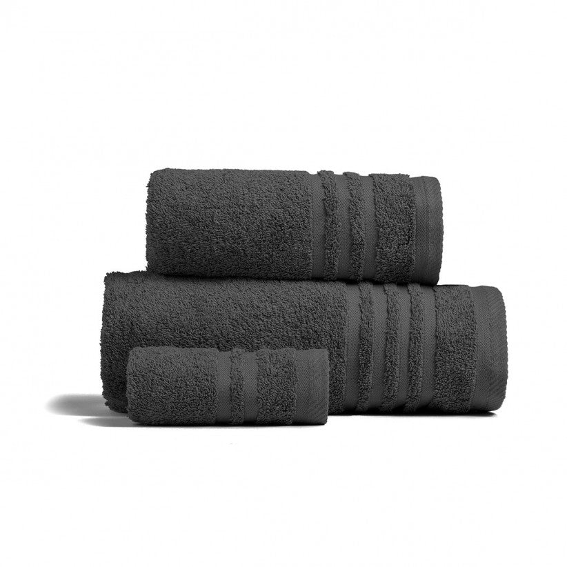 SET OF 2 COMBED COTTON TOWELS 100% 600gr/sqm