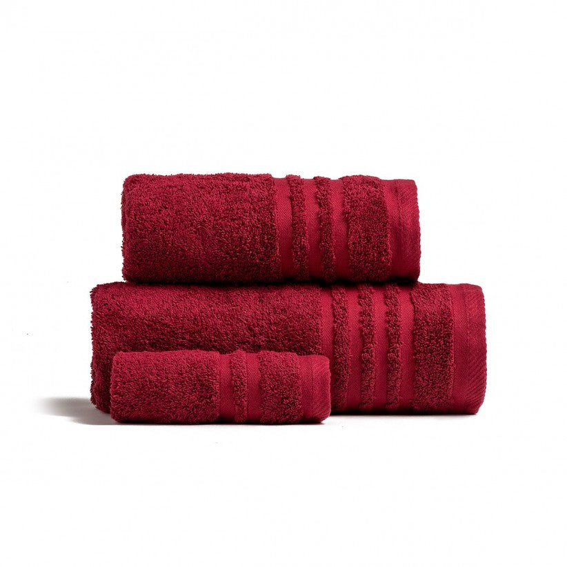 SET OF 2 COMBED COTTON TOWELS 100% 600gr/sqm