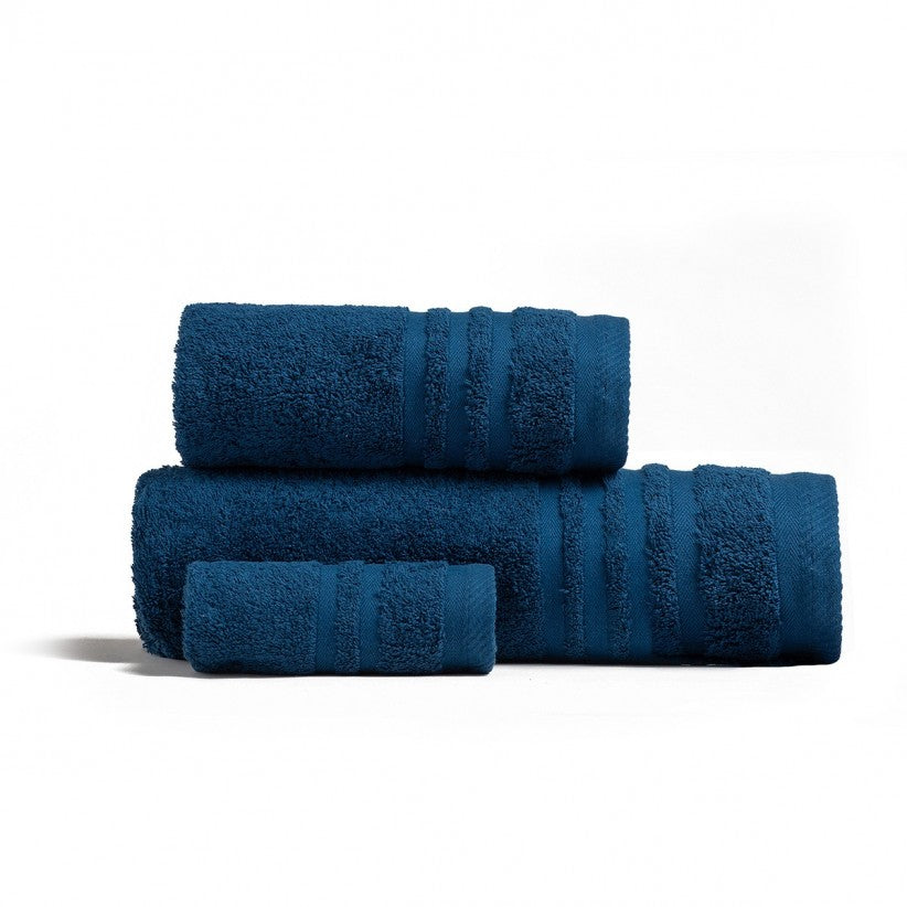 SET OF 2 COMBED COTTON TOWELS 100% 600gr/sqm