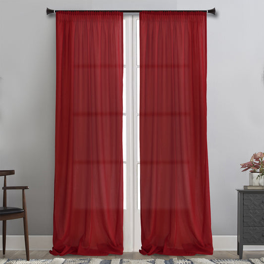 MB ΚΟΥΡΤΙΝΑ ΕΤΟΙΜΗ 145x285 LN003 ΚΟΚΚΙΝΟ POL.100%