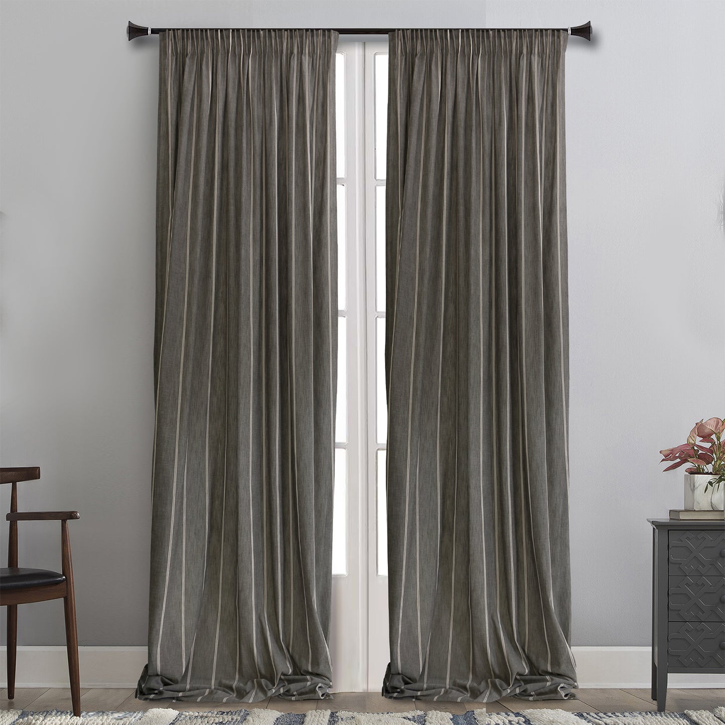 MB ΚΟΥΡΤΙΝΑ ΕΤΟΙΜΗ 145x290 17700 ΓΚΡΙ POL.100%