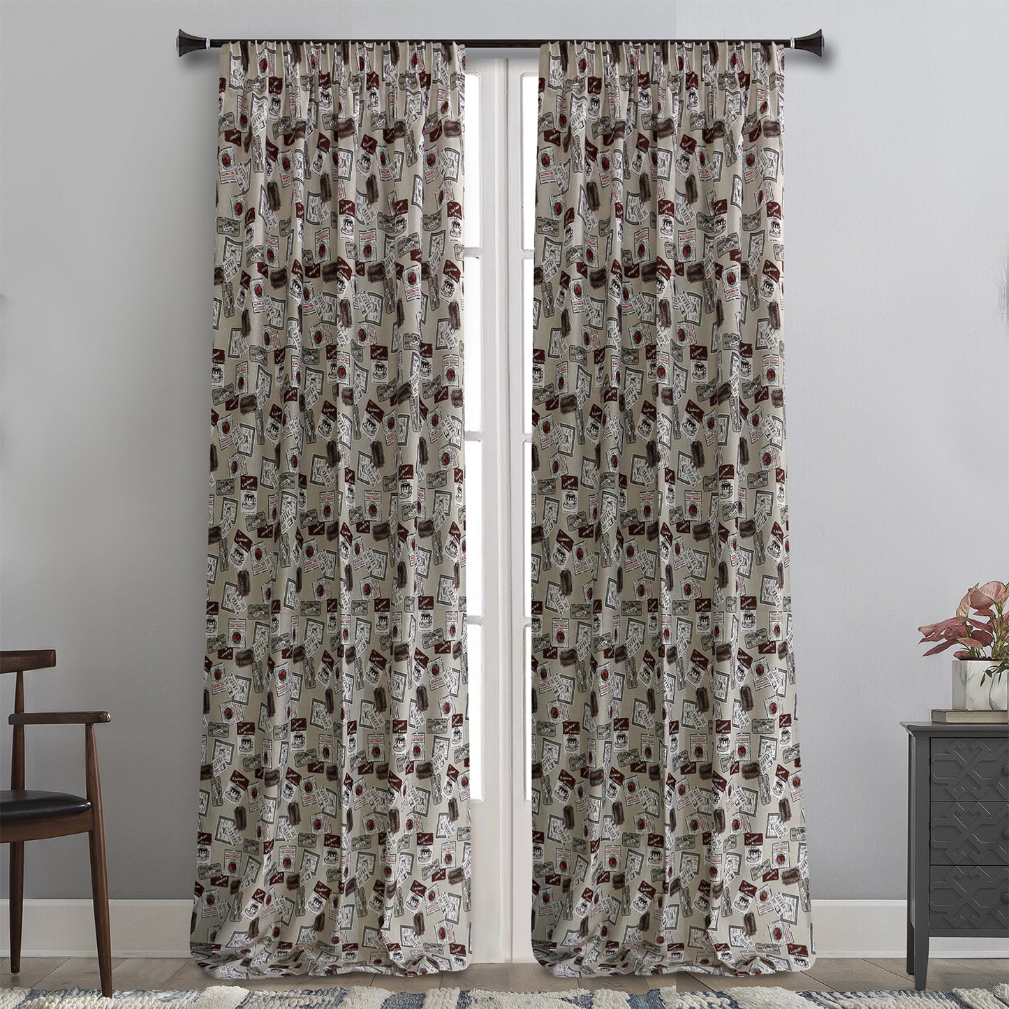 MB ΚΟΥΡΤΙΝΑ ΕΤΟΙΜΗ 145x270 ΛΟΝΕΤΑ VINTAGE POL.25% - COT.75%