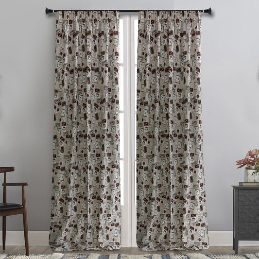 MB ΚΟΥΡΤΙΝΑ ΕΤΟΙΜΗ 145x270 ΛΟΝΕΤΑ MANDALA  POL.25% - COT.75%