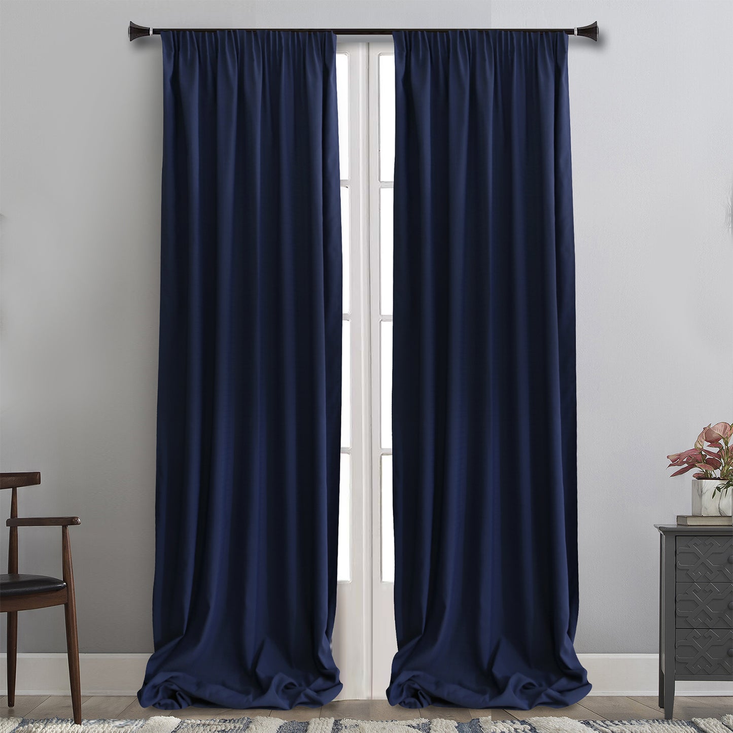 MB ΚΟΥΡΤΙΝΑ ΕΤΟΙΜΗ 145x270 5233/02 ΜΠΛΕ COT.100%