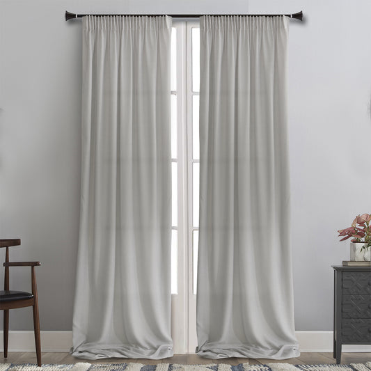 MB ΚΟΥΡΤΙΝΑ ΕΤΟΙΜΗ 145x300 7373 ΓΚΡΙ POL.100%