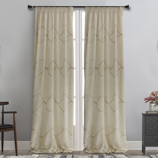 MB ΚΟΥΡΤΙΝΑ ΕΤΟΙΜΗ 145x280 909325/591 ΓΑΖΑ ΚΕΝΤ. ΜΠΕΖ POL.100%