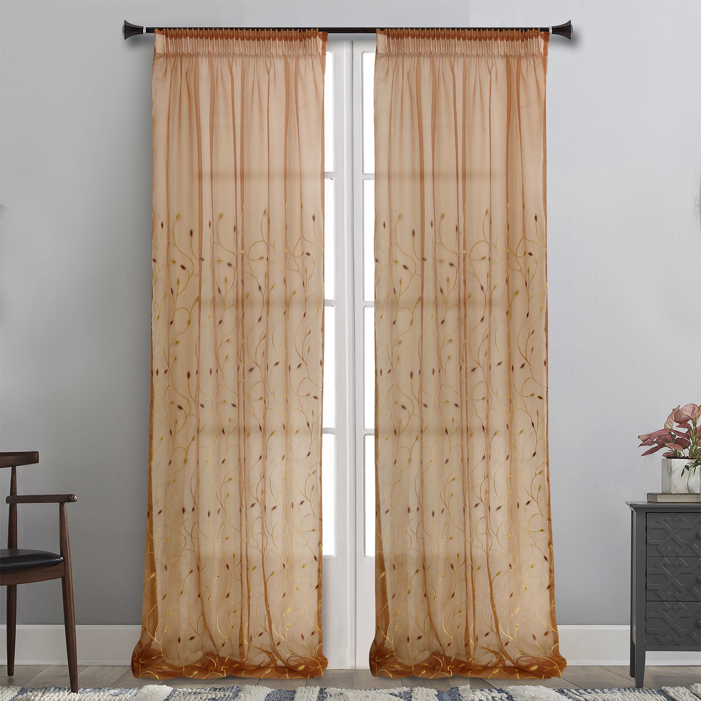 MB ΚΟΥΡΤΙΝΑ ΕΤΟΙΜΗ 145x280 Φ999/102 ΚΕΡΑΜΙΔΙ ΟΡΓΑΝΤΖΑ ΚΕΝΤ. POL.100%