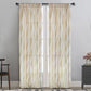 MAISON BLANCHE READY-MADE CURTAIN 145X280 ROSÉ ORGANZA GOLD STRIPE VISC.75%-POL.25%
