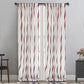 MAISON BLANCHE READY-MADE CURTAIN 145X280 ROSÉ ORGANZA STRIPE BURGUNDY VISC.75%-POL.25%
