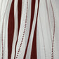 MAISON BLANCHE READY-MADE CURTAIN 145X280 ROSÉ ORGANZA STRIPE BURGUNDY VISC.75%-POL.25%