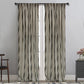 MAISON BLANCHE READY-MADE CURTAIN 145X270 BLACK STRIPED STRAW COT.75% -Pol.25%