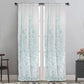 MAISON BLANCHE CURTAIN READY MADE 145X290 VOILE WHITE - TURQUOISE POL.100%