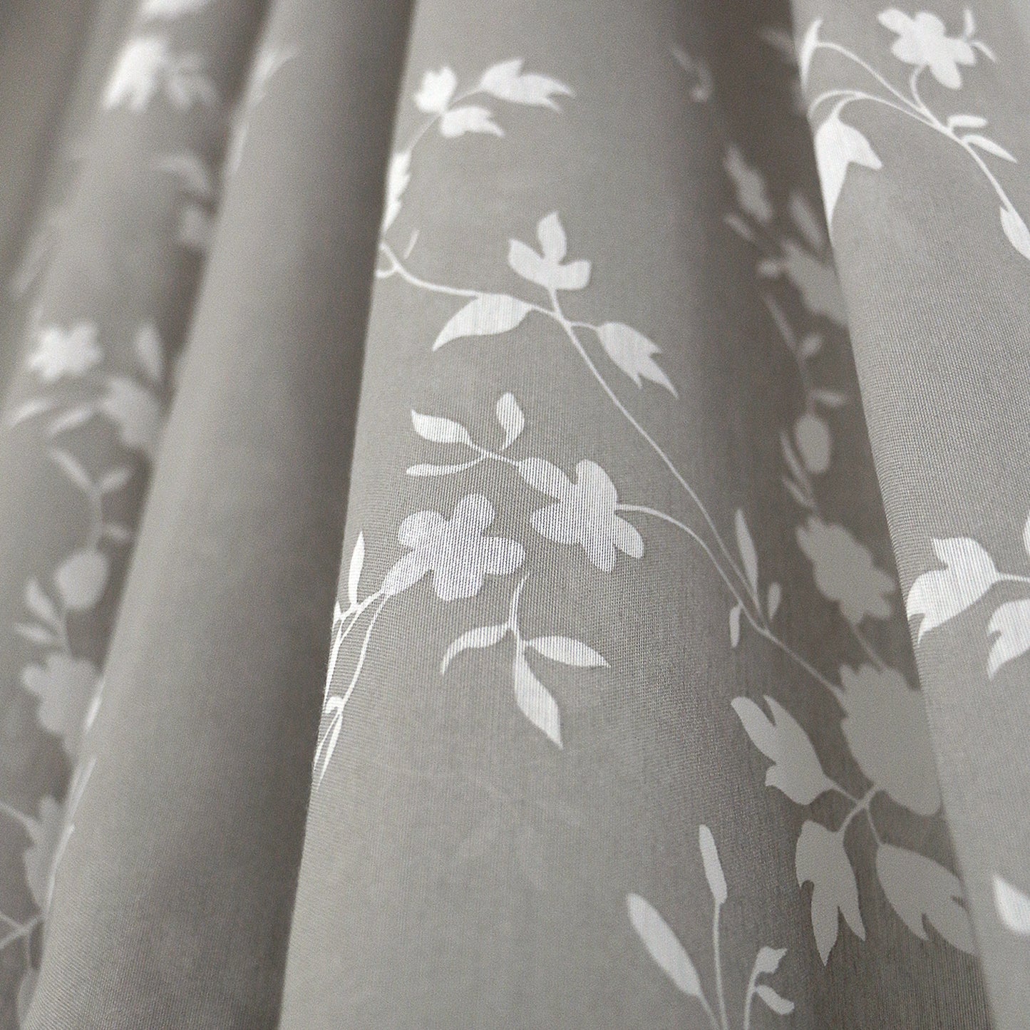 MAISON BLANCHE CURTAIN READY-MADE 145X290 VOILA GREY - WHITE POL.100%