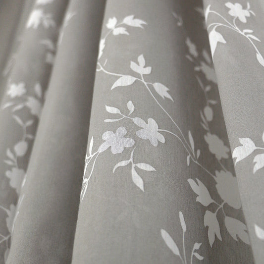 MAISON BLANCHE CURTAIN READY-MADE 145X290 VOILA GREY - WHITE POL.100%