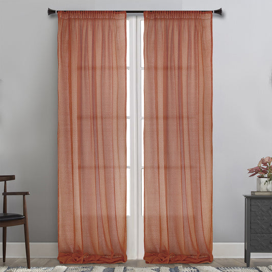 MAISON BLANCHE ΚΟΥΡΤΙΝΑ ΕΤΟΙΜΗ 145Χ295 ΔΙΧΤΥ Σ.ΜΗΛΟ POL.100%