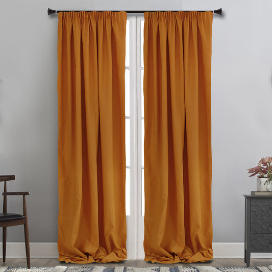 MAISON BLANCHE ΚΟΥΡΤΙΝΑ ΕΤΟΙΜΗ 145Χ310 ΚΟΥΛΕΝ ΠΟΡΤΟΚΑΛΙ Pol.100%