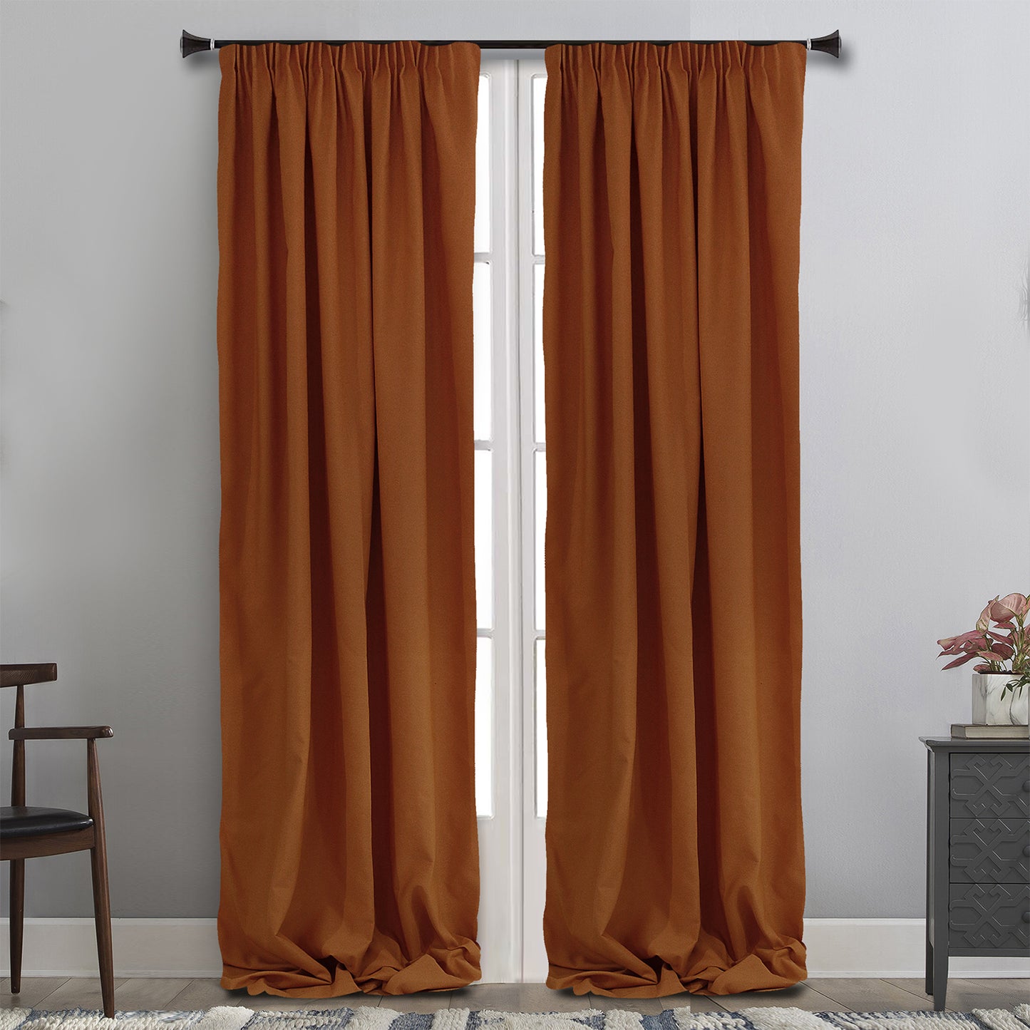 MAISON BLANCHE ΚΟΥΡΤΙΝΑ ΕΤΟΙΜΗ 145Χ310 ΠΛΑΙΝ ΚΕΡΑΜΙΔΙ Pol.100%