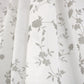 MAISON BLANCHE CURTAIN READY-MADE 145X290 VOILE WHITE-GRAY POL.100%